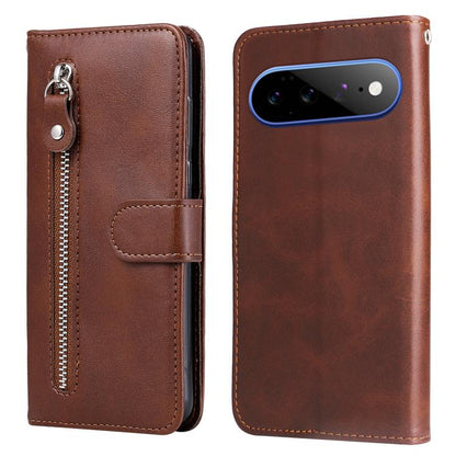 Fashion Calf Texture Zipper Leather Phone Case, For Google Pixel 11 Pro XL, For Google Pixel 11 / Pixel 11 Pro, For Google Pixel 10a, For Google Pixel 9a, For Google Pixel 9 Pro, For Google Pixel 9, For Google Pixel 8a, For Google Pixel 8 Pro          ...