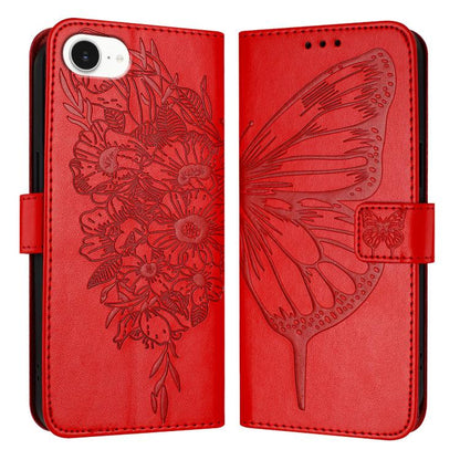 Embossed Butterfly Leather Phone Case, For iPhone 17e / 16e, For iPhone 17 Pro Max, For iPhone 17 Pro, For iPhone 17, For iPhone Air, For iPhone 16 Pro Max, For iPhone 16 Pro, For iPhone 16 Plus, For iPhone 16, For iPhone 15 Pro Max, For iPhone 15 Pro ...