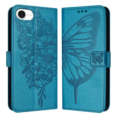 Embossed Butterfly Leather Phone Case, For iPhone 17e / 16e, For iPhone 17 Pro Max, For iPhone 17 Pro, For iPhone 17, For iPhone Air, For iPhone 16 Pro Max, For iPhone 16 Pro, For iPhone 16 Plus, For iPhone 16, For iPhone 15 Pro Max, For iPhone 15 Pro ...