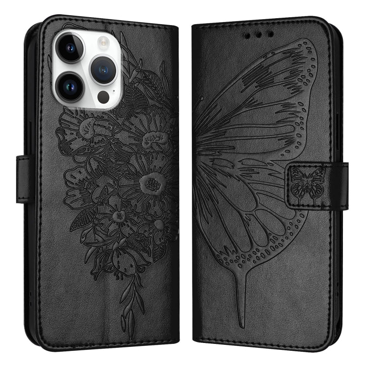 Embossed Butterfly Leather Phone Case