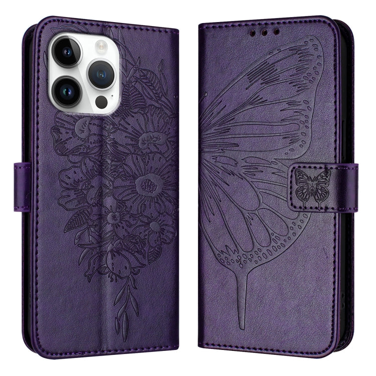 Embossed Butterfly Leather Phone Case
