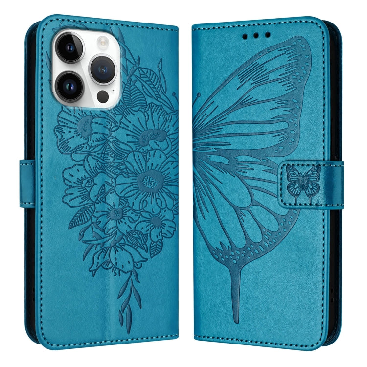 Embossed Butterfly Leather Phone Case