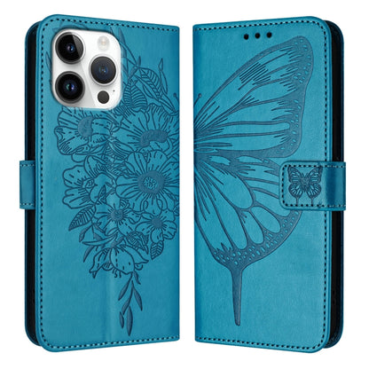 Embossed Butterfly Leather Phone Case