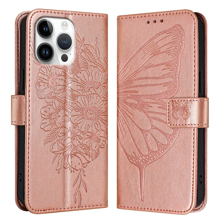 Embossed Butterfly Leather Phone Case