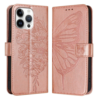 Embossed Butterfly Leather Phone Case
