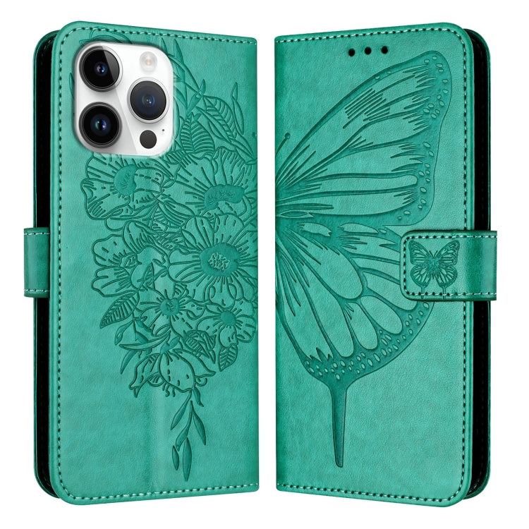 Embossed Butterfly Leather Phone Case