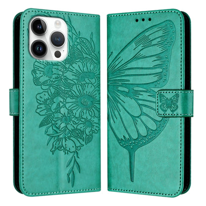 Embossed Butterfly Leather Phone Case