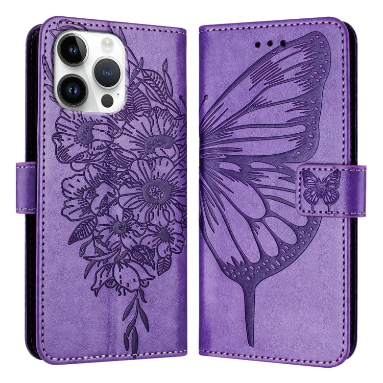 Embossed Butterfly Leather Phone Case