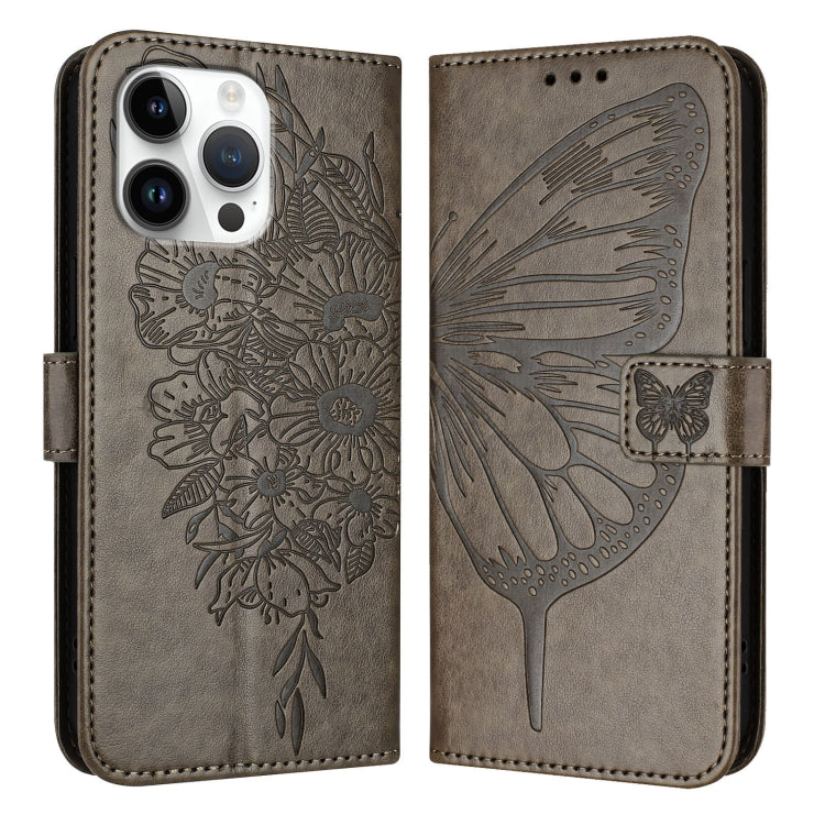 Embossed Butterfly Leather Phone Case