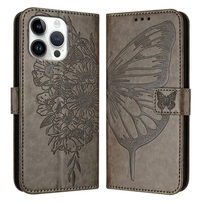 Embossed Butterfly Leather Phone Case