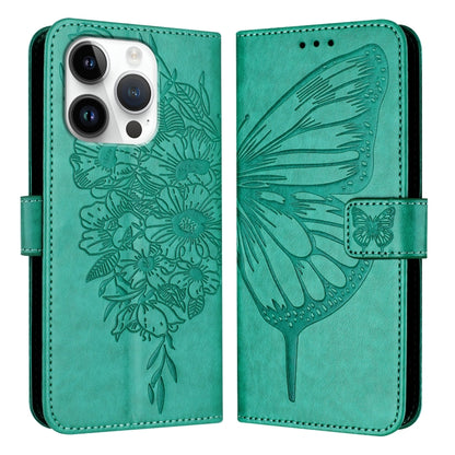 Embossed Butterfly Leather Phone Case