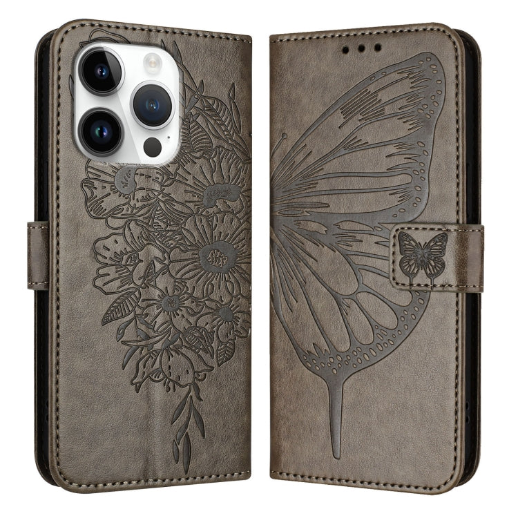 Embossed Butterfly Leather Phone Case