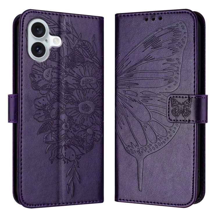 Embossed Butterfly Leather Phone Case