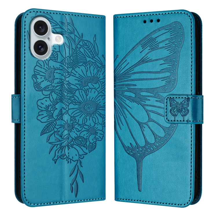 Embossed Butterfly Leather Phone Case