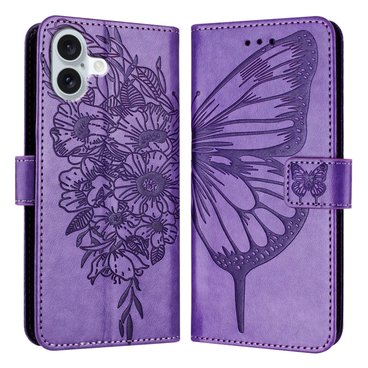 Embossed Butterfly Leather Phone Case