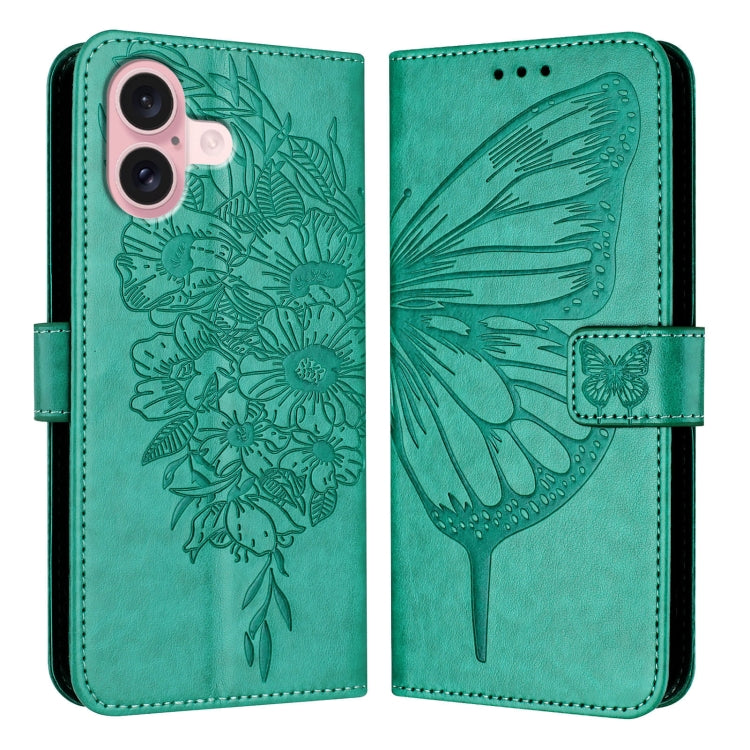 Embossed Butterfly Leather Phone Case