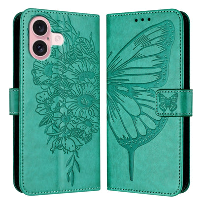 Embossed Butterfly Leather Phone Case