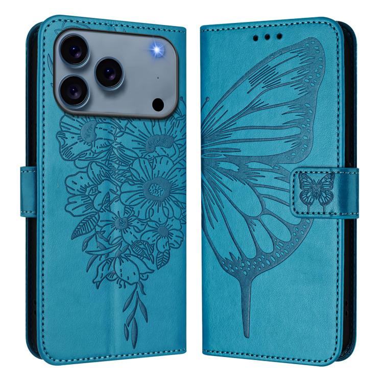 Embossed Butterfly Leather Phone Case