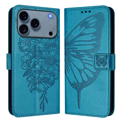 Embossed Butterfly Leather Phone Case
