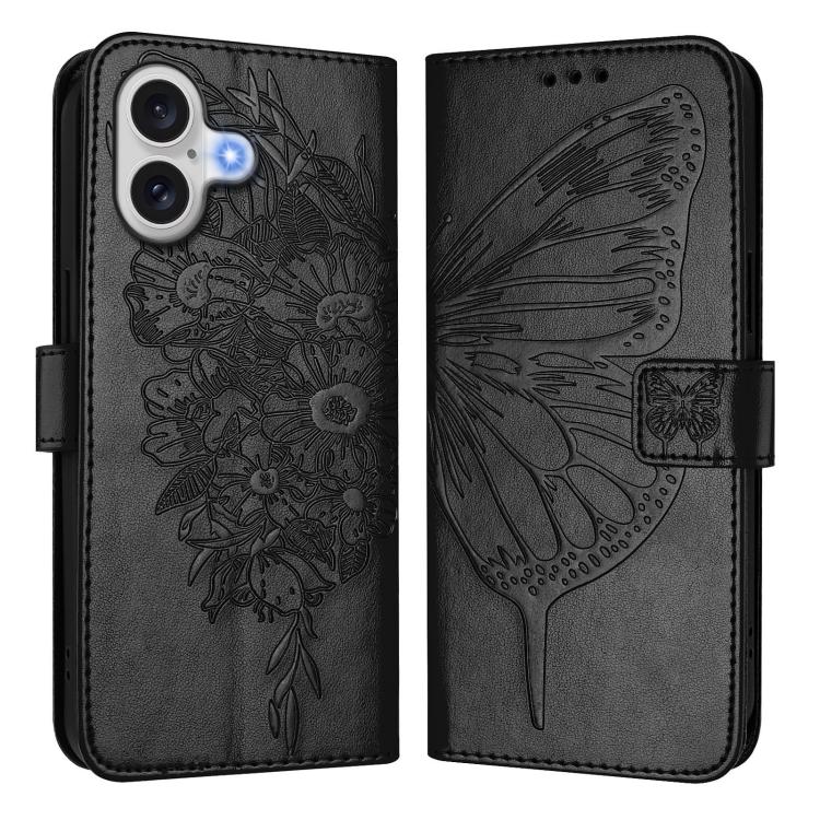 Embossed Butterfly Leather Phone Case