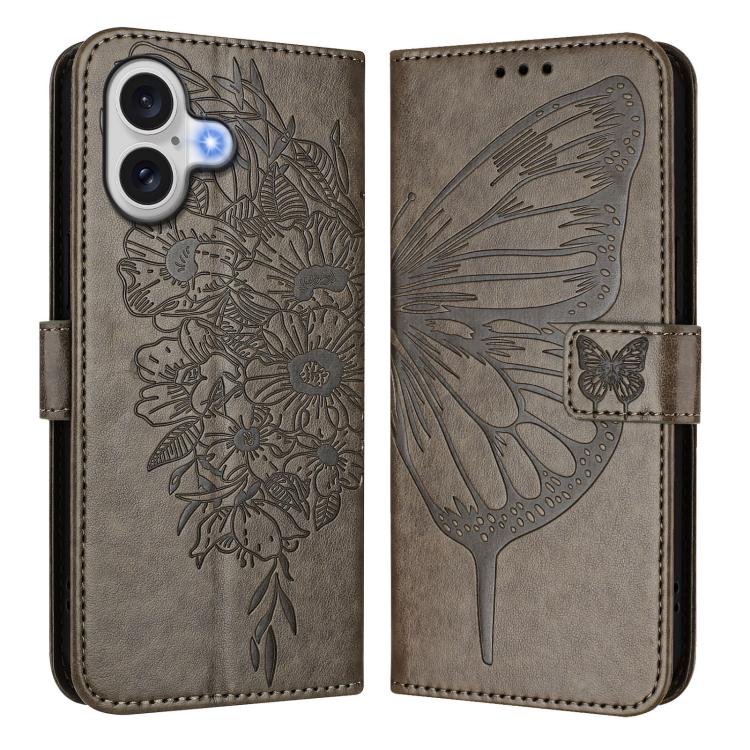 Embossed Butterfly Leather Phone Case
