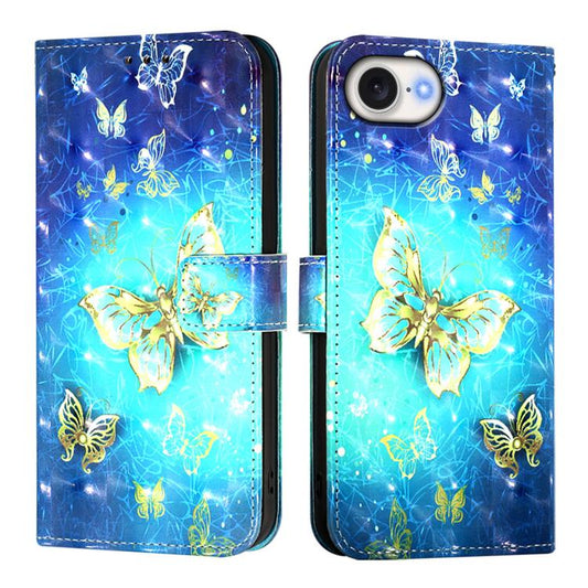 3D Painting Horizontal Flip Leather Phone Case, For iPhone 17e / 16e, For iPhone 17 Pro Max, For iPhone 17 Pro, For iPhone 17, For iPhone Air, For iPhone 16 Pro Max, For iPhone 16 Pro, For iPhone 16 Plus, For iPhone 16, For iPhone 15 Pro Max           ...