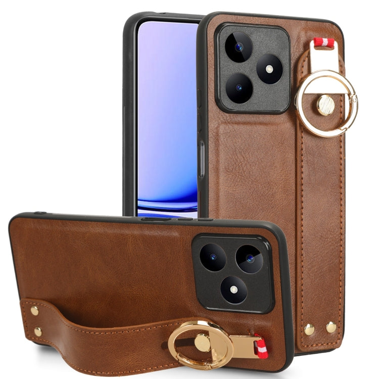 Wristband Leather Back Phone Case, For Realme C75, For Realme 13 Pro 5G, For Realme C63 4G / C61 4G, For Realme Narzo N63 4G, For Realme 11 4G Global, For Realme 11 5G Global, For Realme C53 4G / Narzo N53, For Realme 11 Pro / 11 Pro+