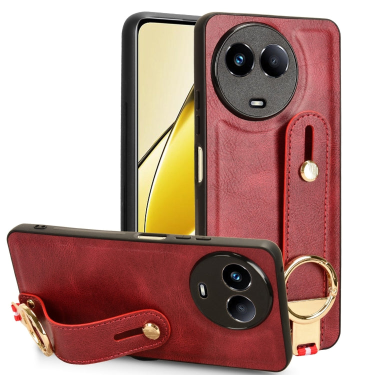Wristband Leather Back Phone Case, For Realme C75, For Realme 13 Pro 5G, For Realme C63 4G / C61 4G, For Realme Narzo N63 4G, For Realme 11 4G Global, For Realme 11 5G Global, For Realme C53 4G / Narzo N53, For Realme 11 Pro / 11 Pro+