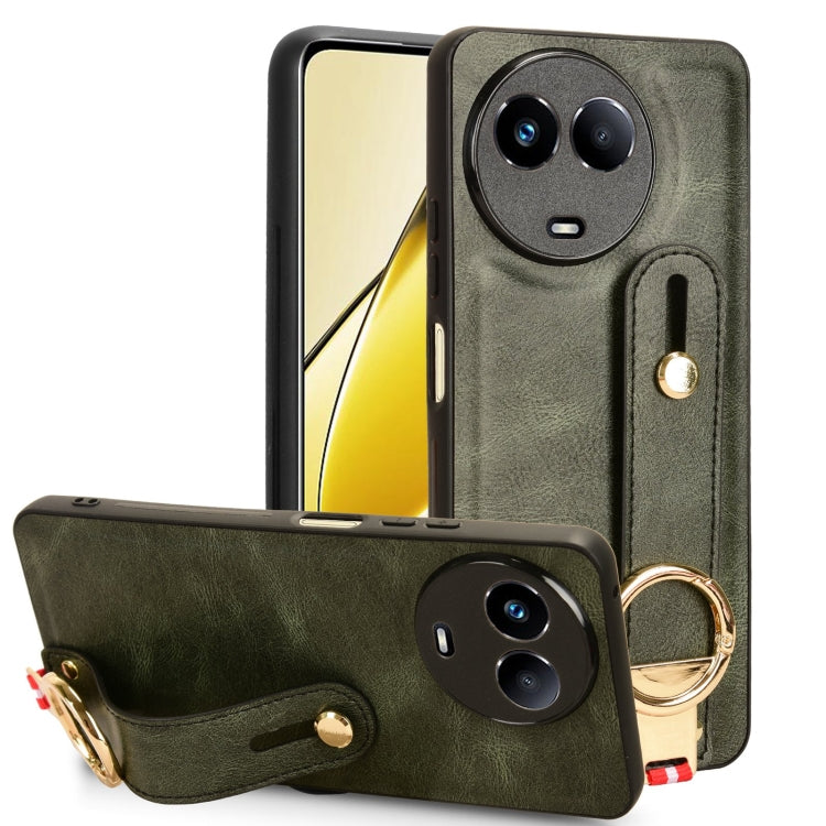 Wristband Leather Back Phone Case, For Realme C75, For Realme 13 Pro 5G, For Realme C63 4G / C61 4G, For Realme Narzo N63 4G, For Realme 11 4G Global, For Realme 11 5G Global, For Realme C53 4G / Narzo N53, For Realme 11 Pro / 11 Pro+