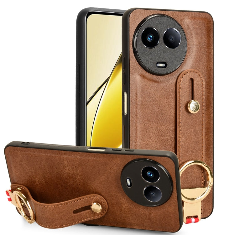 Wristband Leather Back Phone Case, For Realme C75, For Realme 13 Pro 5G, For Realme C63 4G / C61 4G, For Realme Narzo N63 4G, For Realme 11 4G Global, For Realme 11 5G Global, For Realme C53 4G / Narzo N53, For Realme 11 Pro / 11 Pro+