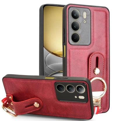 Wristband Leather Back Phone Case, For Realme C75, For Realme 13 Pro 5G, For Realme C63 4G / C61 4G, For Realme Narzo N63 4G, For Realme 11 4G Global, For Realme 11 5G Global, For Realme C53 4G / Narzo N53, For Realme 11 Pro / 11 Pro+