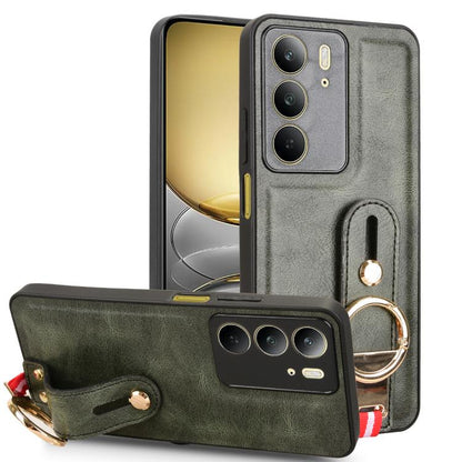 Wristband Leather Back Phone Case, For Realme C75, For Realme 13 Pro 5G, For Realme C63 4G / C61 4G, For Realme Narzo N63 4G, For Realme 11 4G Global, For Realme 11 5G Global, For Realme C53 4G / Narzo N53, For Realme 11 Pro / 11 Pro+