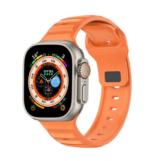 Dot Texture Fluororubber Watch Band, For Apple Watch Ultra 49mm, For Apple Watch SE 2023 44mm, For Apple Watch SE 2023 40mm, For Apple Watch 8 41mm, For Apple Watch Ultra 2 49mm, For Apple Watch 8 45mm, For Apple Watch 9 45mm, For Apple Watch SE 2022 4...