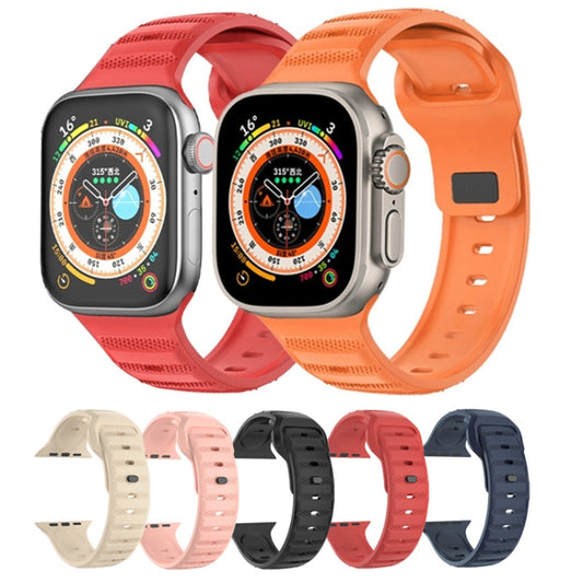 Dot Texture Fluororubber Watch Band, For Apple Watch 5 44mm, For Apple Watch 5 40mm, For Apple Watch 4 44mm, For Apple Watch 4 40mm, For Apple Watch 3 38mm, For Apple Watch 3 42mm, For Apple Watch 2 42mm, For Apple Watch 2 38mm, For Apple Watch 42mm���...