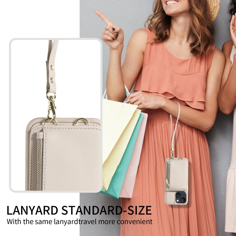 Crossbody Lanyard Zipper Wallet Leather Phone Case, For iPhone 13, For iPhone 12 / 12 Pro, For iPhone 12 Pro Max, For iPhone 11 Pro Max, For iPhone 11, For iPhone 11 Pro, For iPhone X / XS, For iPhone XR, For iPhone XS Max, For iPhone 7 Plus / 8 Plus