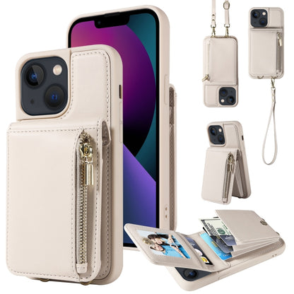 Crossbody Lanyard Zipper Wallet Leather Phone Case, For iPhone 13, For iPhone 12 / 12 Pro, For iPhone 12 Pro Max, For iPhone 11 Pro Max, For iPhone 11, For iPhone 11 Pro, For iPhone X / XS, For iPhone XR, For iPhone XS Max, For iPhone 7 Plus / 8 Plus