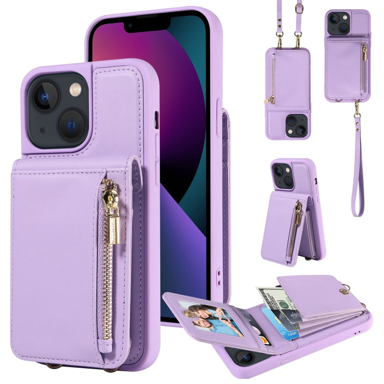 Crossbody Lanyard Zipper Wallet Leather Phone Case, For iPhone 13, For iPhone 12 / 12 Pro, For iPhone 12 Pro Max, For iPhone 11 Pro Max, For iPhone 11, For iPhone 11 Pro, For iPhone X / XS, For iPhone XR, For iPhone XS Max, For iPhone 7 Plus / 8 Plus