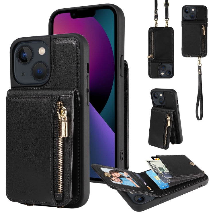 Crossbody Lanyard Zipper Wallet Leather Phone Case, For iPhone 13, For iPhone 12 / 12 Pro, For iPhone 12 Pro Max, For iPhone 11 Pro Max, For iPhone 11, For iPhone 11 Pro, For iPhone X / XS, For iPhone XR, For iPhone XS Max, For iPhone 7 Plus / 8 Plus