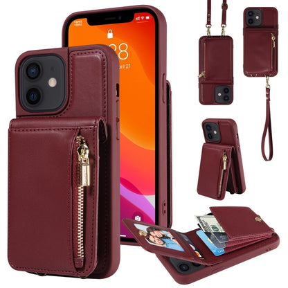 Crossbody Lanyard Zipper Wallet Leather Phone Case, For iPhone 13, For iPhone 12 / 12 Pro, For iPhone 12 Pro Max, For iPhone 11 Pro Max, For iPhone 11, For iPhone 11 Pro, For iPhone X / XS, For iPhone XR, For iPhone XS Max, For iPhone 7 Plus / 8 Plus