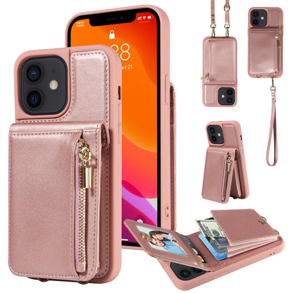 Crossbody Lanyard Zipper Wallet Leather Phone Case, For iPhone 13, For iPhone 12 / 12 Pro, For iPhone 12 Pro Max, For iPhone 11 Pro Max, For iPhone 11, For iPhone 11 Pro, For iPhone X / XS, For iPhone XR, For iPhone XS Max, For iPhone 7 Plus / 8 Plus