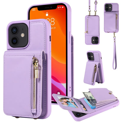 Crossbody Lanyard Zipper Wallet Leather Phone Case, For iPhone 13, For iPhone 12 / 12 Pro, For iPhone 12 Pro Max, For iPhone 11 Pro Max, For iPhone 11, For iPhone 11 Pro, For iPhone X / XS, For iPhone XR, For iPhone XS Max, For iPhone 7 Plus / 8 Plus
