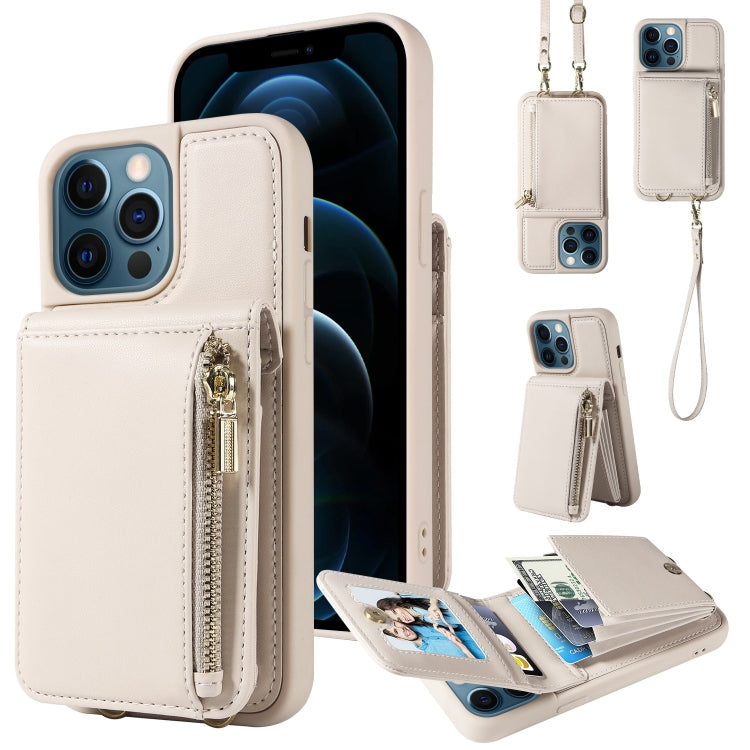 Crossbody Lanyard Zipper Wallet Leather Phone Case, For iPhone 13, For iPhone 12 / 12 Pro, For iPhone 12 Pro Max, For iPhone 11 Pro Max, For iPhone 11, For iPhone 11 Pro, For iPhone X / XS, For iPhone XR, For iPhone XS Max, For iPhone 7 Plus / 8 Plus
