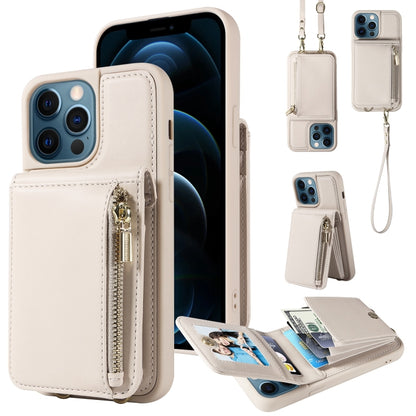 Crossbody Lanyard Zipper Wallet Leather Phone Case, For iPhone 13, For iPhone 12 / 12 Pro, For iPhone 12 Pro Max, For iPhone 11 Pro Max, For iPhone 11, For iPhone 11 Pro, For iPhone X / XS, For iPhone XR, For iPhone XS Max, For iPhone 7 Plus / 8 Plus