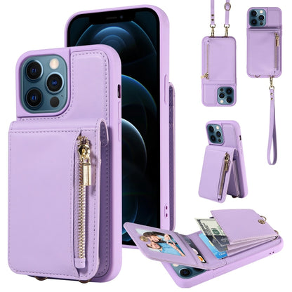 Crossbody Lanyard Zipper Wallet Leather Phone Case, For iPhone 13, For iPhone 12 / 12 Pro, For iPhone 12 Pro Max, For iPhone 11 Pro Max, For iPhone 11, For iPhone 11 Pro, For iPhone X / XS, For iPhone XR, For iPhone XS Max, For iPhone 7 Plus / 8 Plus
