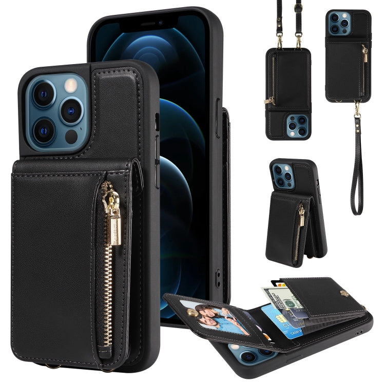 Crossbody Lanyard Zipper Wallet Leather Phone Case, For iPhone 13, For iPhone 12 / 12 Pro, For iPhone 12 Pro Max, For iPhone 11 Pro Max, For iPhone 11, For iPhone 11 Pro, For iPhone X / XS, For iPhone XR, For iPhone XS Max, For iPhone 7 Plus / 8 Plus