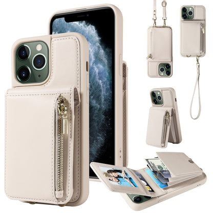 Crossbody Lanyard Zipper Wallet Leather Phone Case, For iPhone 13, For iPhone 12 / 12 Pro, For iPhone 12 Pro Max, For iPhone 11 Pro Max, For iPhone 11, For iPhone 11 Pro, For iPhone X / XS, For iPhone XR, For iPhone XS Max, For iPhone 7 Plus / 8 Plus