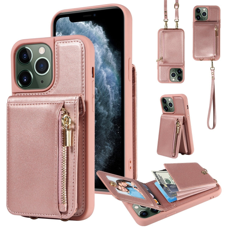 Crossbody Lanyard Zipper Wallet Leather Phone Case, For iPhone 13, For iPhone 12 / 12 Pro, For iPhone 12 Pro Max, For iPhone 11 Pro Max, For iPhone 11, For iPhone 11 Pro, For iPhone X / XS, For iPhone XR, For iPhone XS Max, For iPhone 7 Plus / 8 Plus