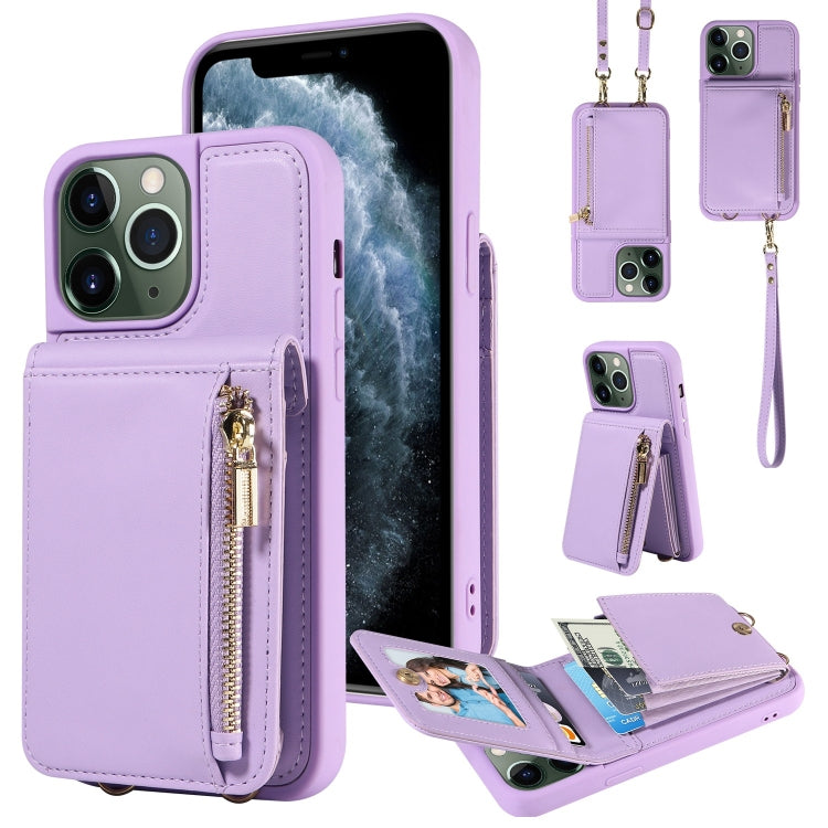 Crossbody Lanyard Zipper Wallet Leather Phone Case, For iPhone 13, For iPhone 12 / 12 Pro, For iPhone 12 Pro Max, For iPhone 11 Pro Max, For iPhone 11, For iPhone 11 Pro, For iPhone X / XS, For iPhone XR, For iPhone XS Max, For iPhone 7 Plus / 8 Plus
