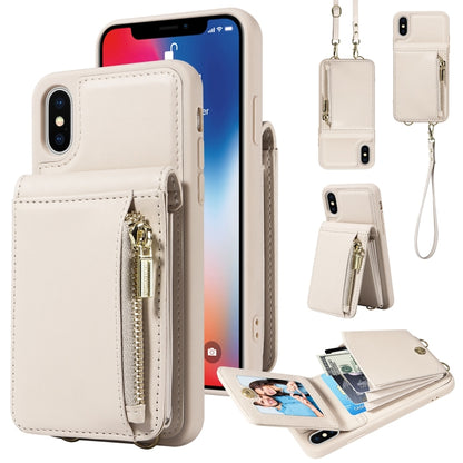 Crossbody Lanyard Zipper Wallet Leather Phone Case, For iPhone 11, For iPhone 11 Pro, For iPhone X / XS, For iPhone XR, For iPhone XS Max, For iPhone 7 Plus / 8 Plus