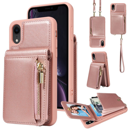 Crossbody Lanyard Zipper Wallet Leather Phone Case, For iPhone 11, For iPhone 11 Pro, For iPhone X / XS, For iPhone XR, For iPhone XS Max, For iPhone 7 Plus / 8 Plus